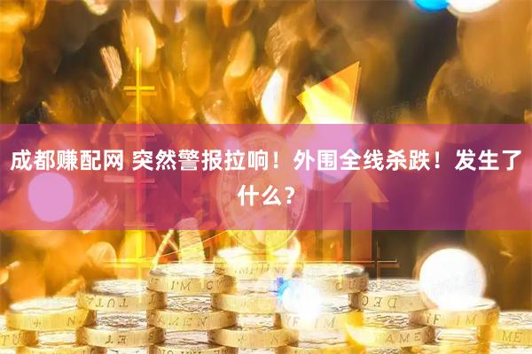 成都赚配网 突然警报拉响！外围全线杀跌！发生了什么？